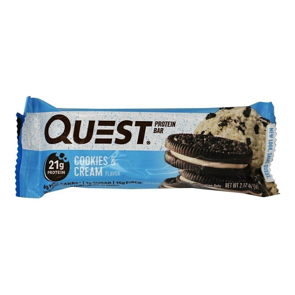 Barra de Proteina Quest Cookies and Cream x 60 gr