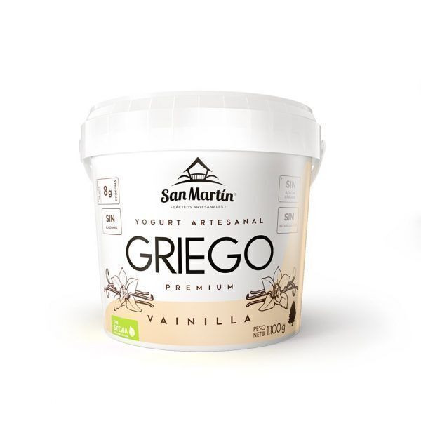 Yogur Griego San Martín Vainilla Stevia x 1100 gr