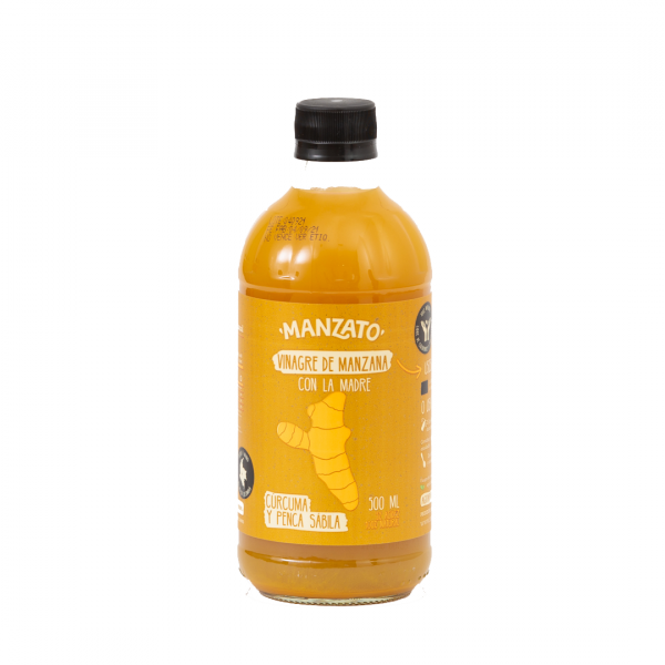 Vinagre Manzato con Curcuma y Sabila x 500 ml