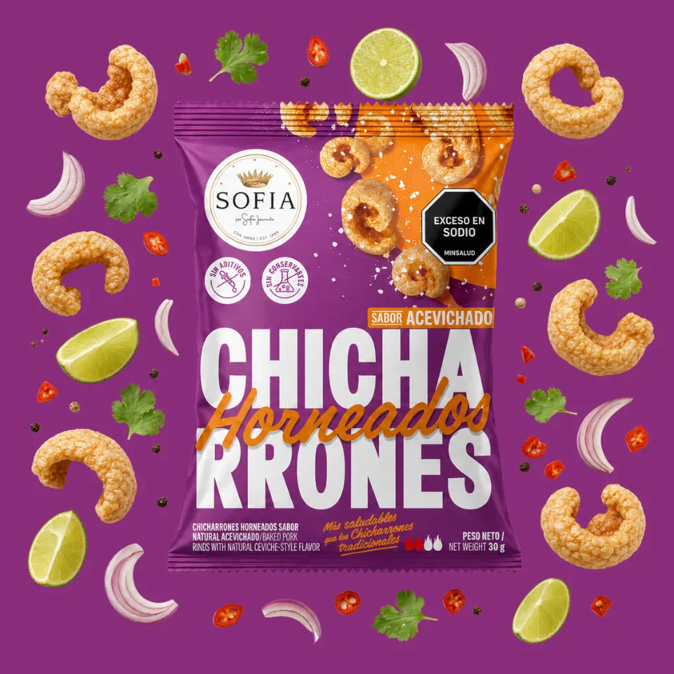 Chicharrón horneado acevichado Sofia