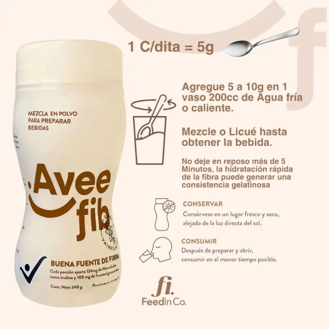 Mezcla en Polvo de Fibra - Avee Fib x 240 gr