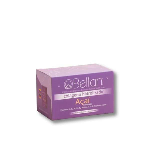 Colágeno hidrolizado Belfan con Acaí x20unds