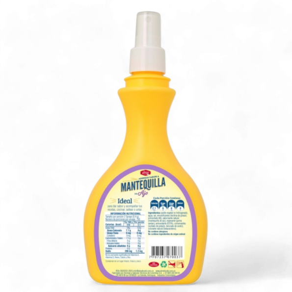 Imitación Mantequilla En Spray Sabor Ajo x300Gr Alma Food