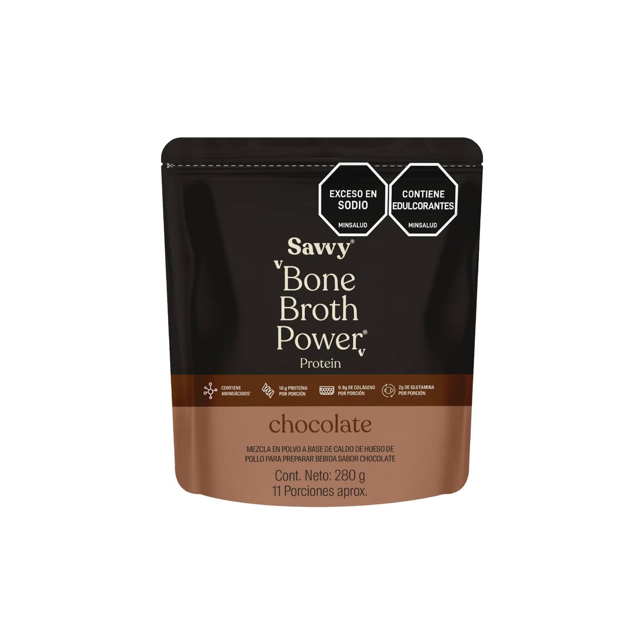 Caldo de Huesos Proteina Savvy Chocolate x 280 gr