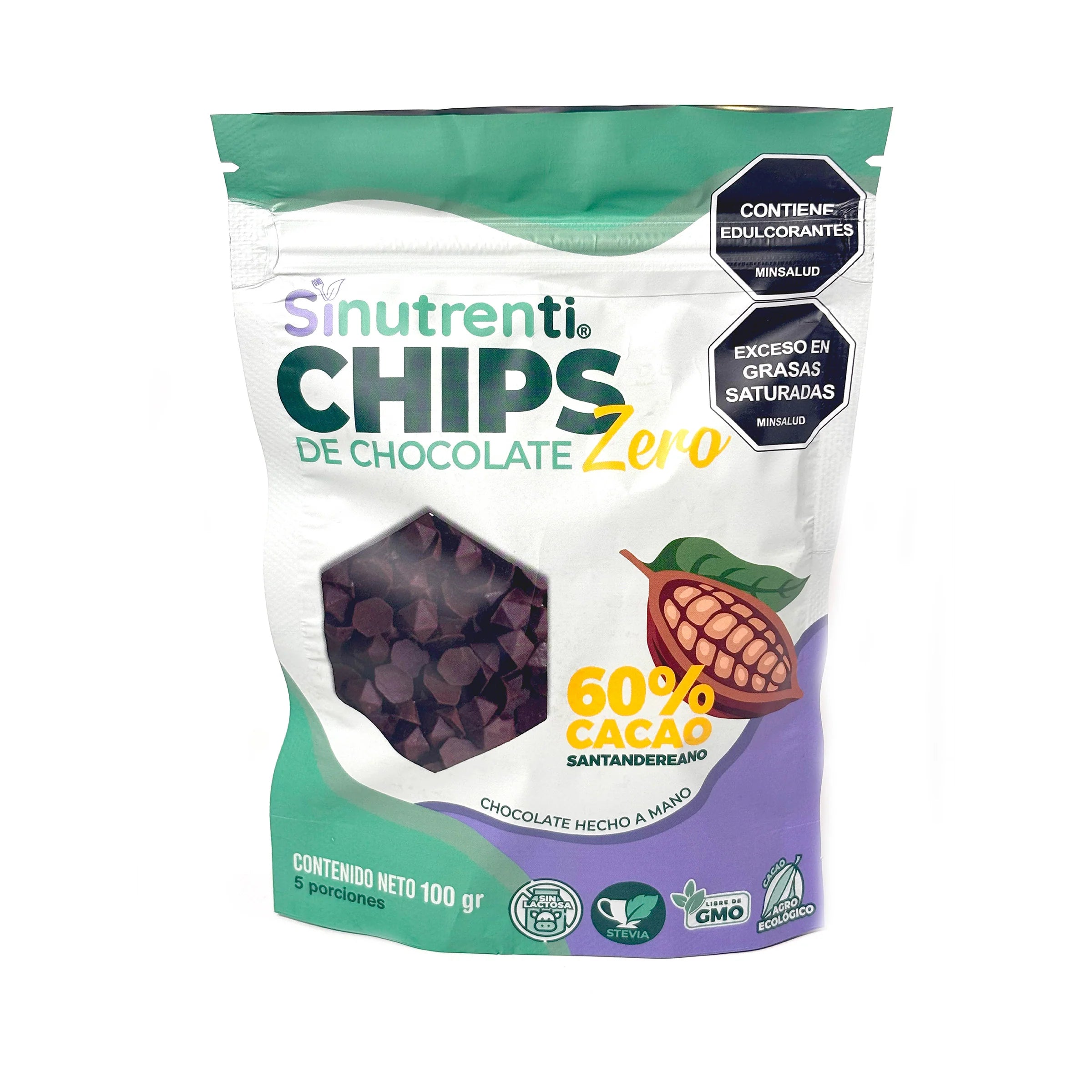 Chips de Chocolate Sinutre 60% cacao