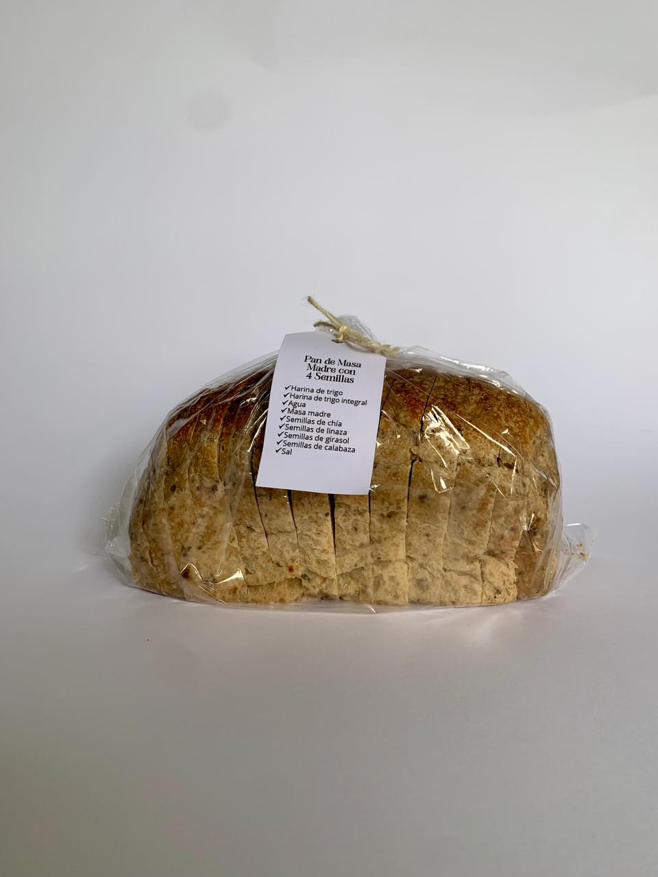 PAN MASA MADRE 4 SEMILLAS X 650 GR