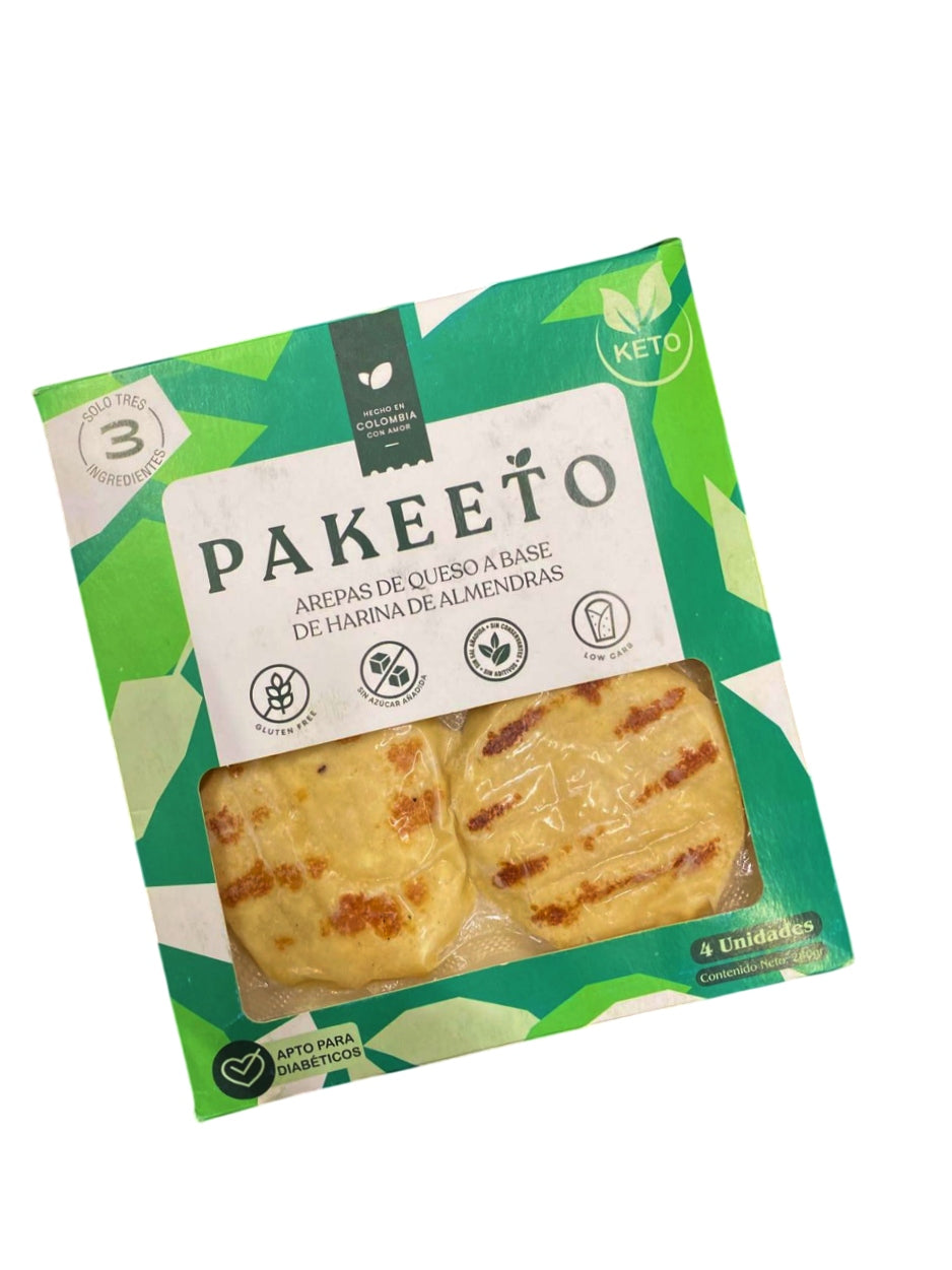 PAKEETO AREPA DE ALMENDRA X 4 UND