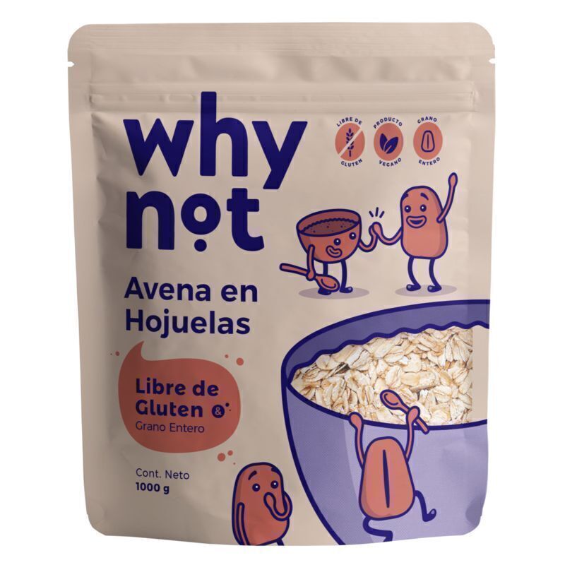 Avena en Hojuelas sin Gluten Why Not x 500 gr