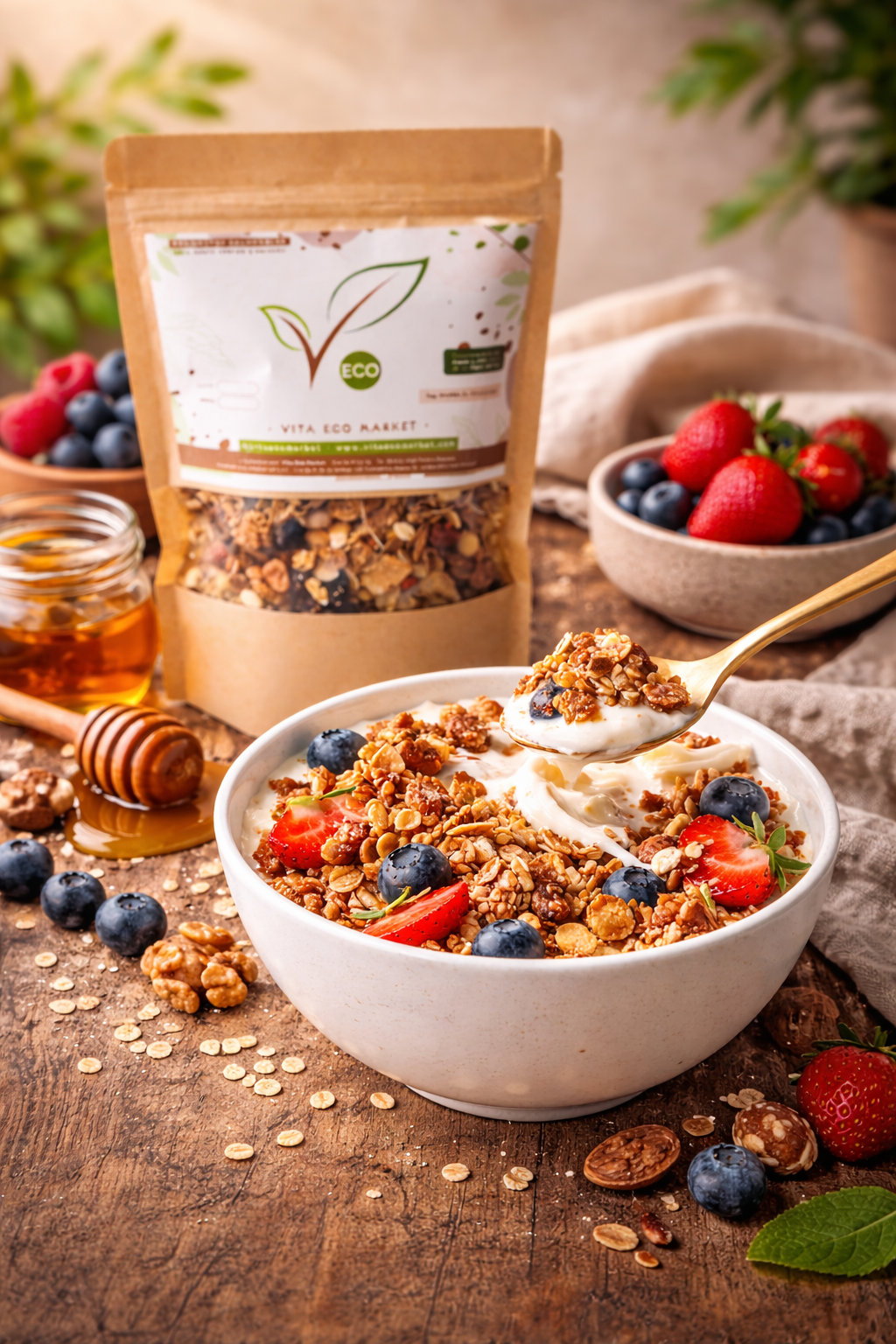 Granola Artesanal con Miel Vita Eco x 300 gr