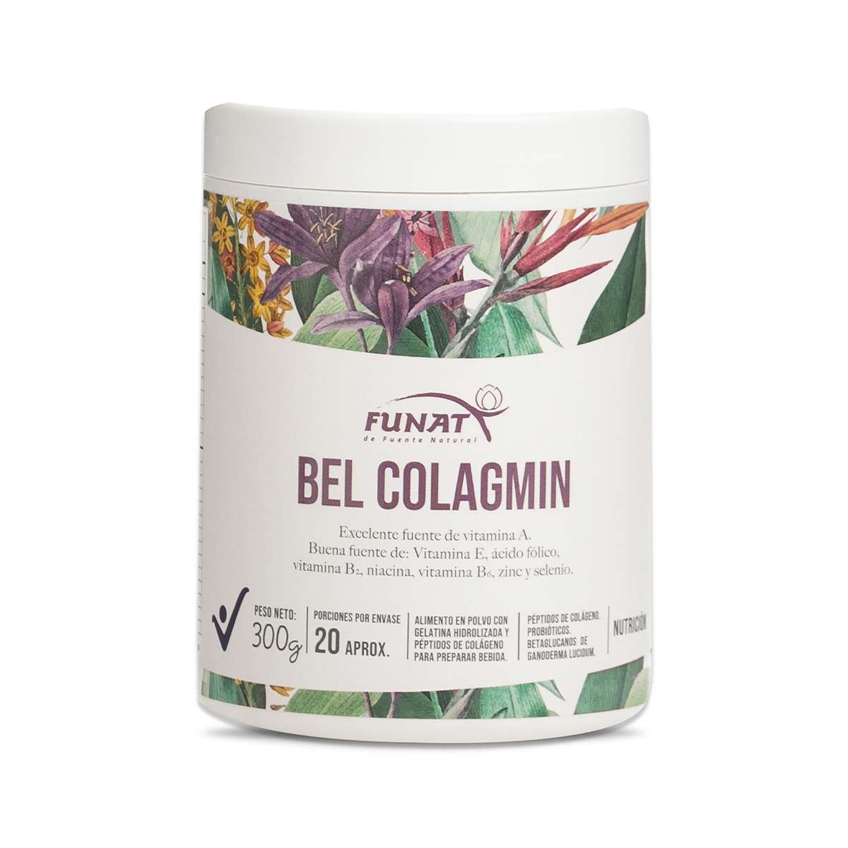 Bel Colagmin péptidos de colágeno 300 gr Funat