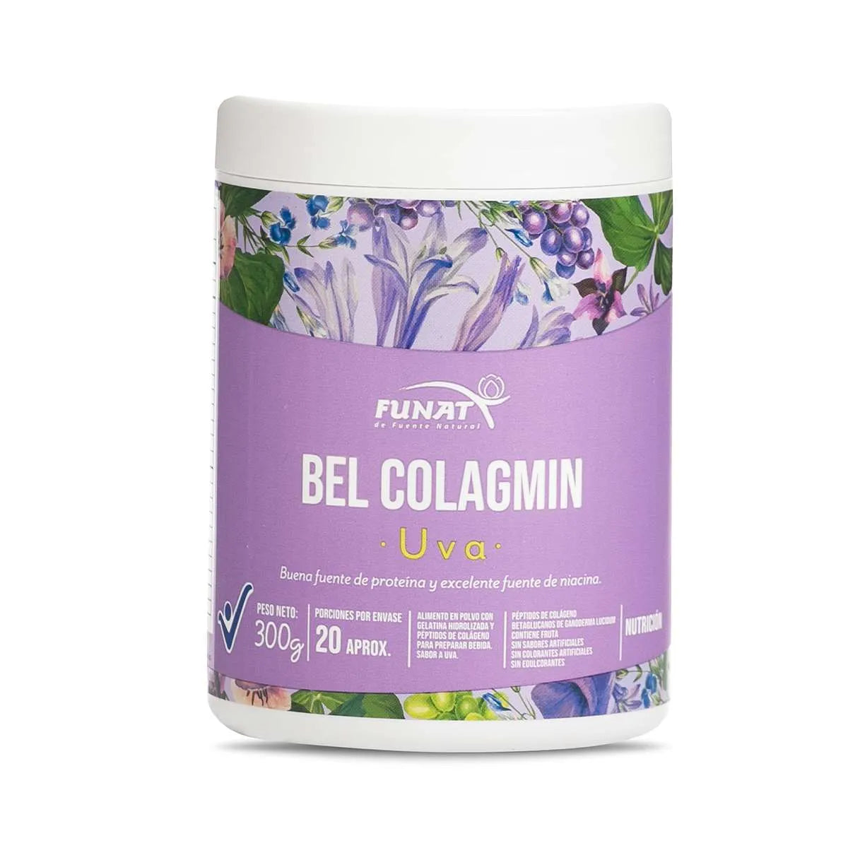 Bel Colagmin Uva péptidos de colágeno 300 gr Funat