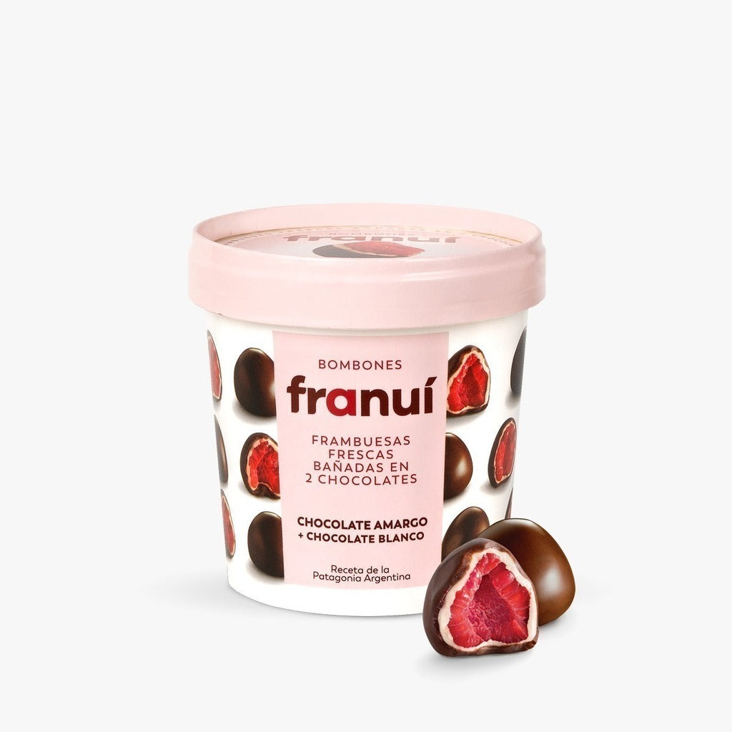 Frambuesas con Chocolate Amargo Franui x 150 gr