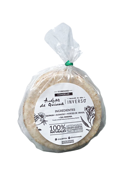Arepas de Quinua Inversos x 10 UND