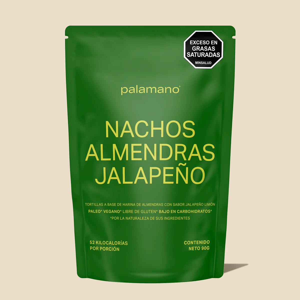 NACHOS JALAPEÑO PALAMANO X 90 GR