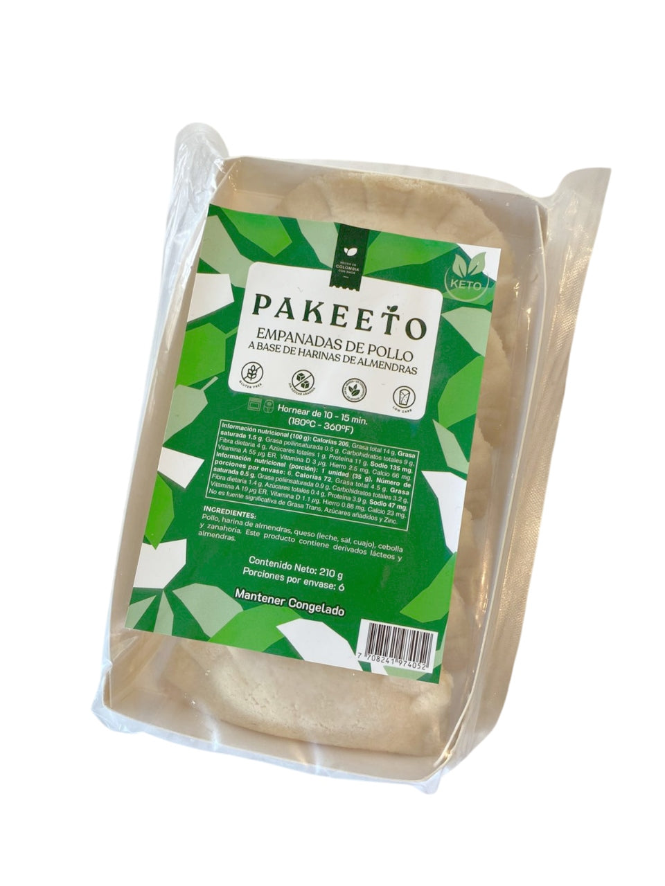 PAKEETO EMPANADA POLLO X 6 UND