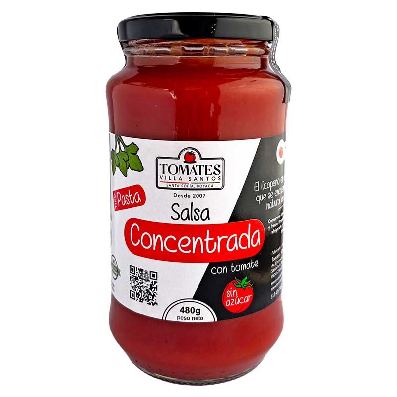 Pasta de Tomate Organico Villa Santos x 480 gr