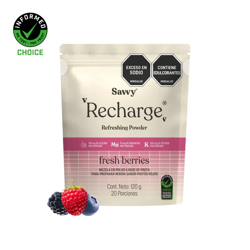 RECHARGE POWER SAVVY FRUTOS ROJOS X 120GR