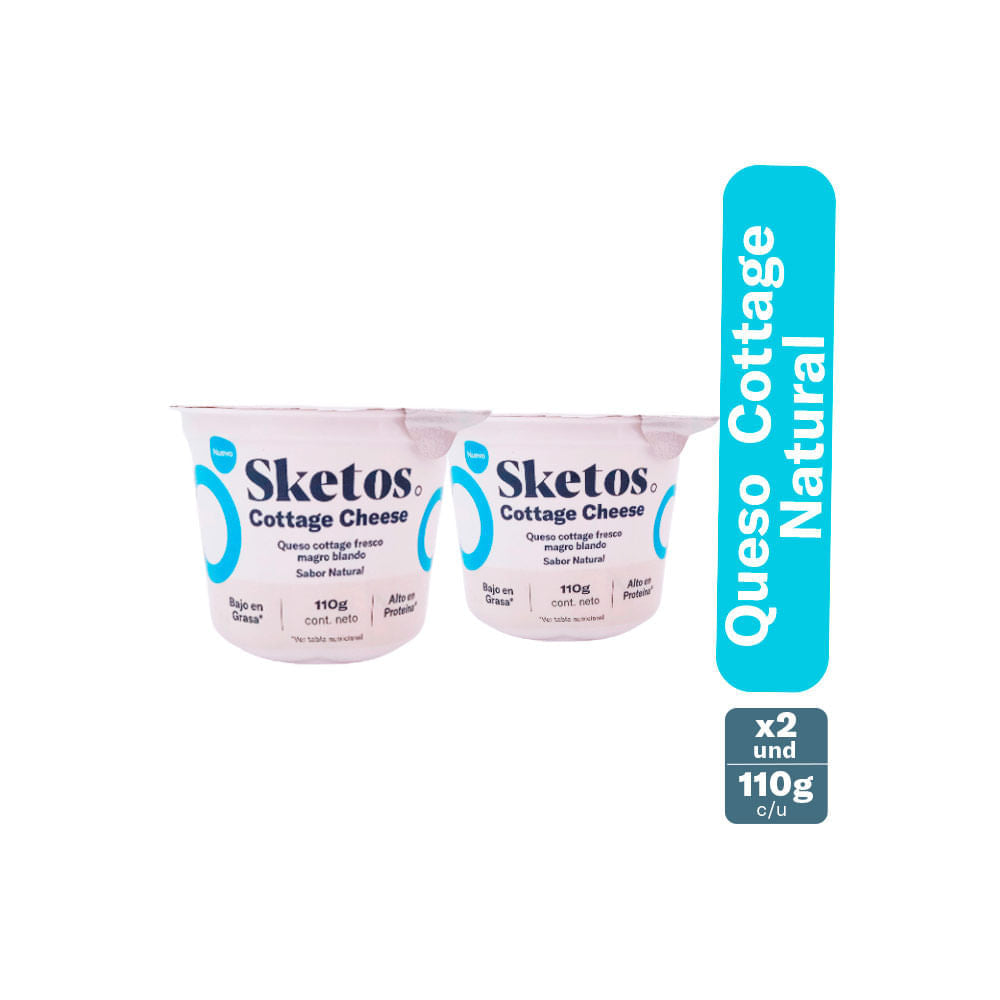 SKETOS QUESO COTTAGE X 2 UND