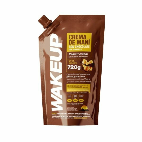 Crema de Mani Wake Up Chocolate x 720 gr
